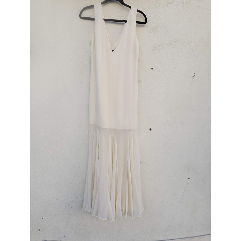 Abercrombie Plunge Godet Skirt Maxi Dress - Picture 2 of 7
